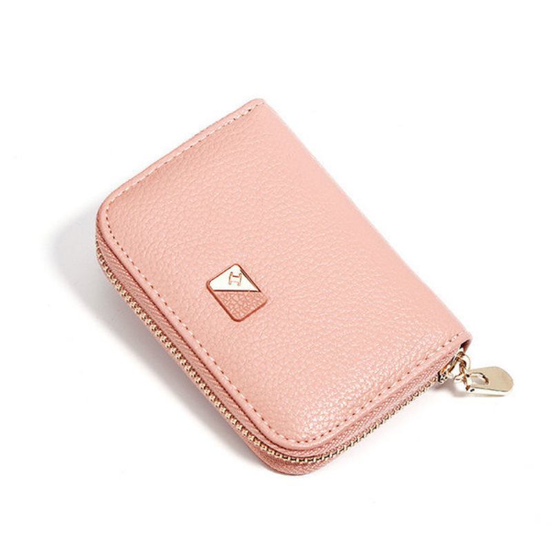 Γυναικείο Pu Leather 9 Card Slot Wallet Leisure Solid Coin Purse