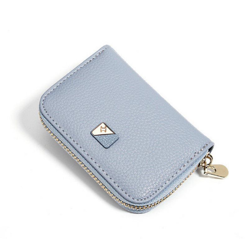 Γυναικείο Pu Leather 9 Card Slot Wallet Leisure Solid Coin Purse