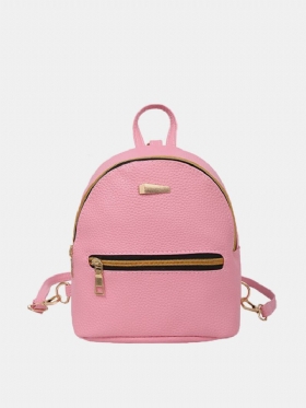 Γυναικείο Σακίδιο Πλάτης Candy Color Solid Preppy Chic Mini Bag