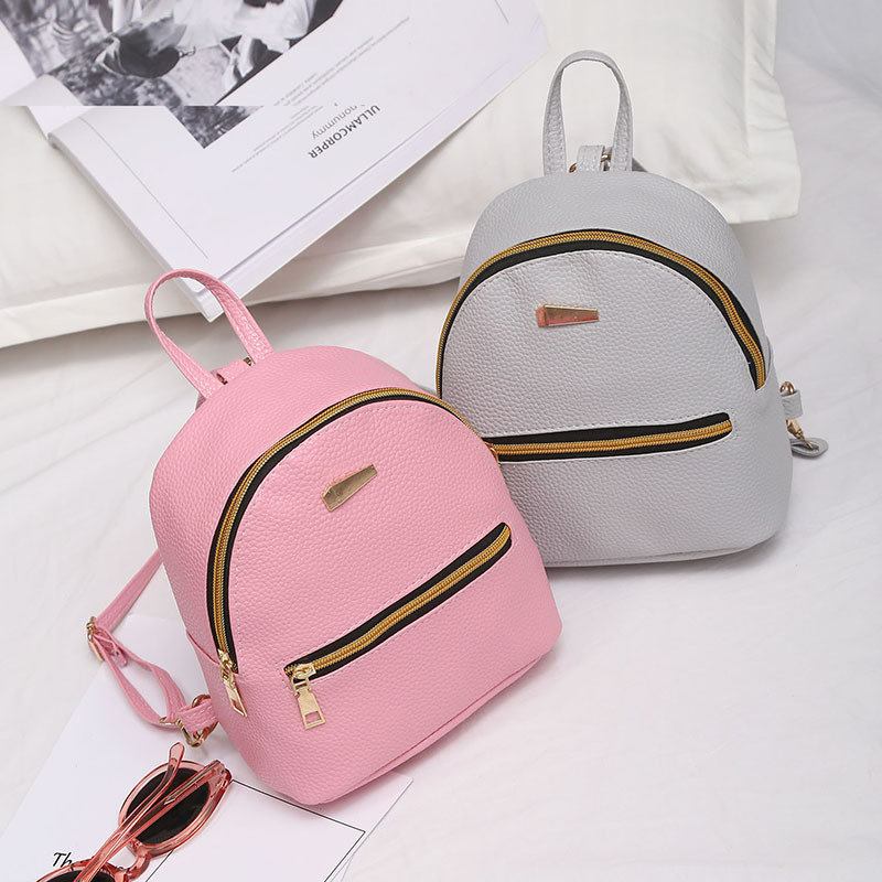 Γυναικείο Σακίδιο Πλάτης Candy Color Solid Preppy Chic Mini Bag