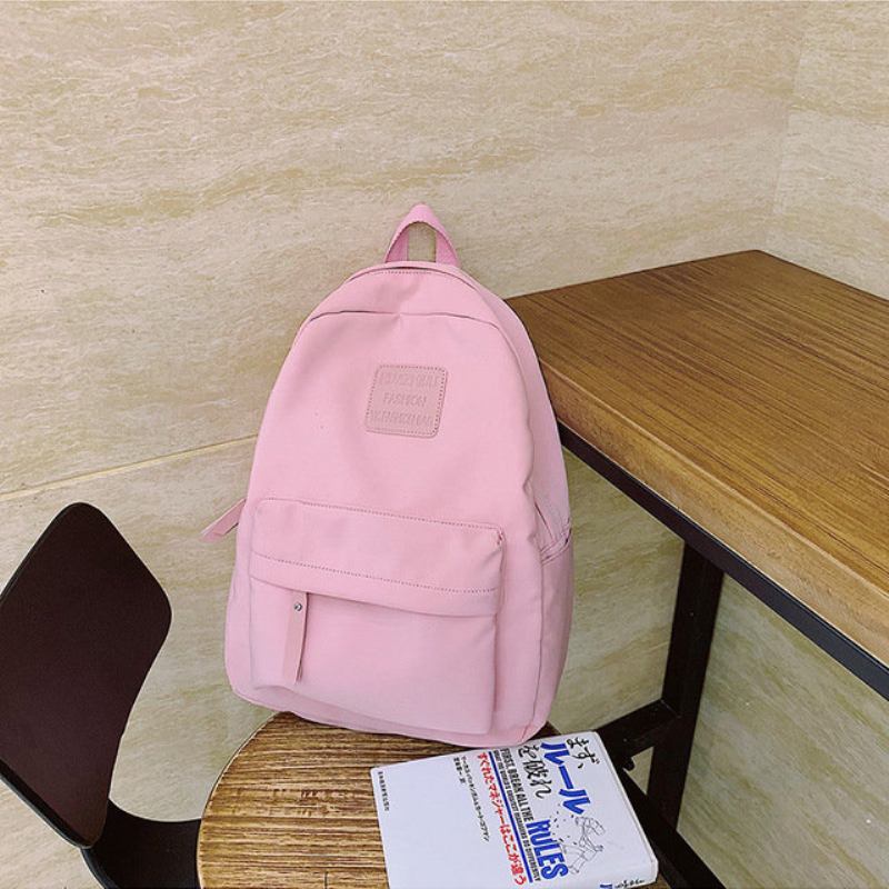 Ιαπωνική Έκδοση Του The Ancient Sense Of Solid Color Backpack Girl Super Student Bag Wild Waterproof Sen Tide 201