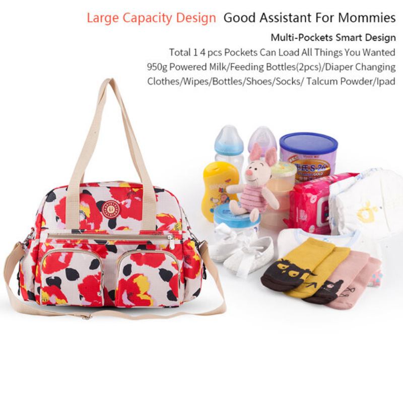 Insular Women Nylon Baby Diaper Bags Mummy Weekender Bag Τσάντα Χιαστί