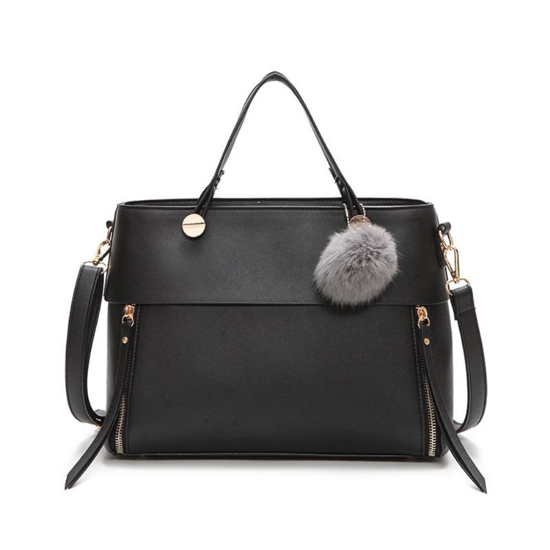 Lady Handbag Pu Fashion Simple Hand Big Bag Shoulder Messenger Για Γυναίκες Μεσήλικη Μητέρα