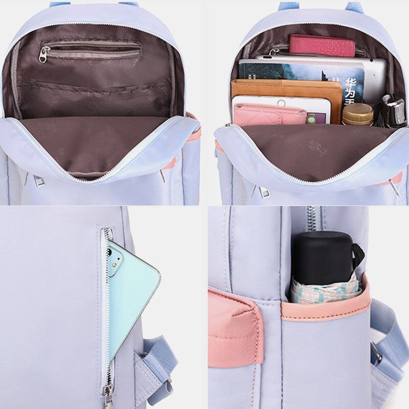 Patchwork Σχολική Τσάντα Laptop Backpack Σακίδιο Πλάτης Daypack