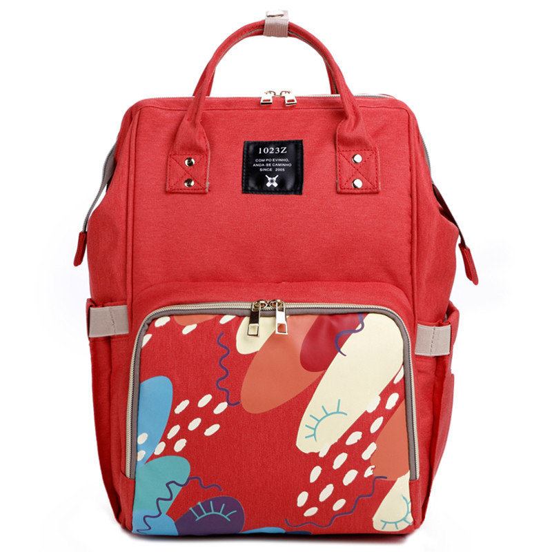 Print Diaper Mommy Bags Σακίδιο Πλάτης Πολυλειτουργικές Αδιάβροχες Ανθεκτικές Τσάντες Ώμου