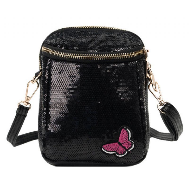 Season New Embroidered Line Butterfly Personality Sequin Τσάντα Για Κινητά Τηλέφωνα Shoulder Slung Mini Bag Cool Γυναικεία