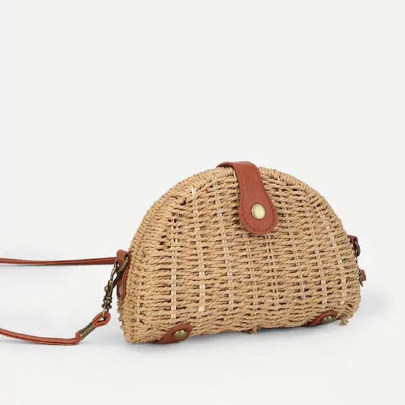 Straw Hollow Out Beach Shoulder Bag Shell Bag Για Γυναίκες