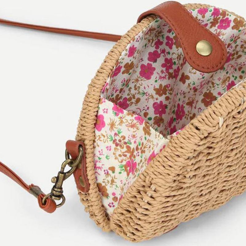 Straw Hollow Out Beach Shoulder Bag Shell Bag Για Γυναίκες