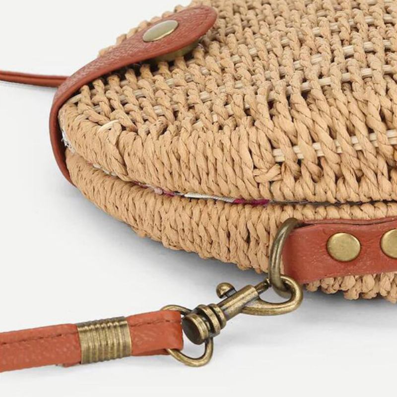 Straw Hollow Out Beach Shoulder Bag Shell Bag Για Γυναίκες