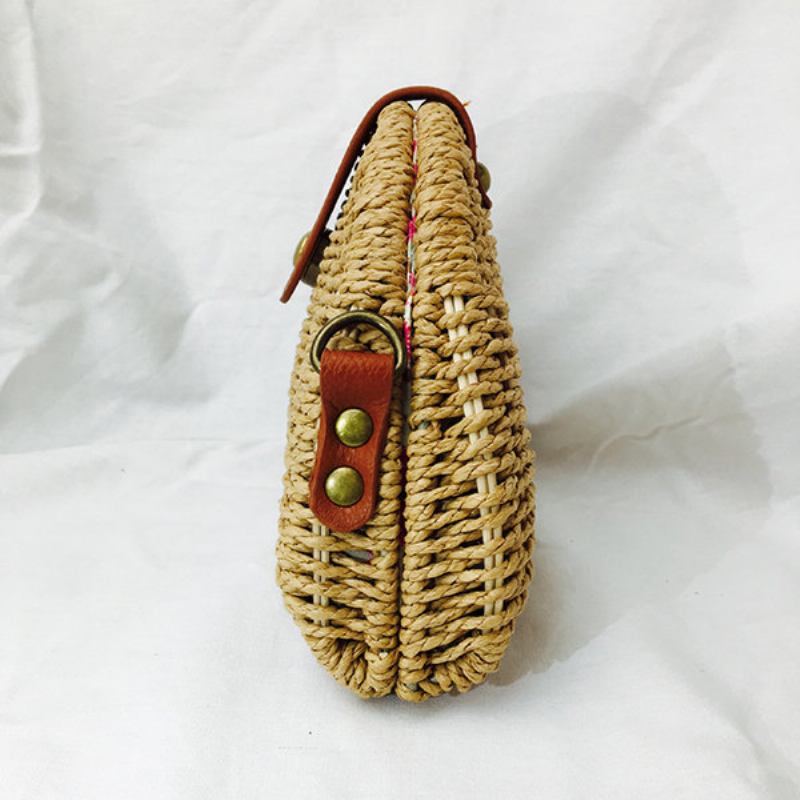 Straw Hollow Out Beach Shoulder Bag Shell Bag Για Γυναίκες