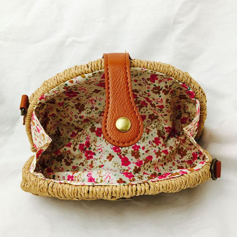 Straw Hollow Out Beach Shoulder Bag Shell Bag Για Γυναίκες