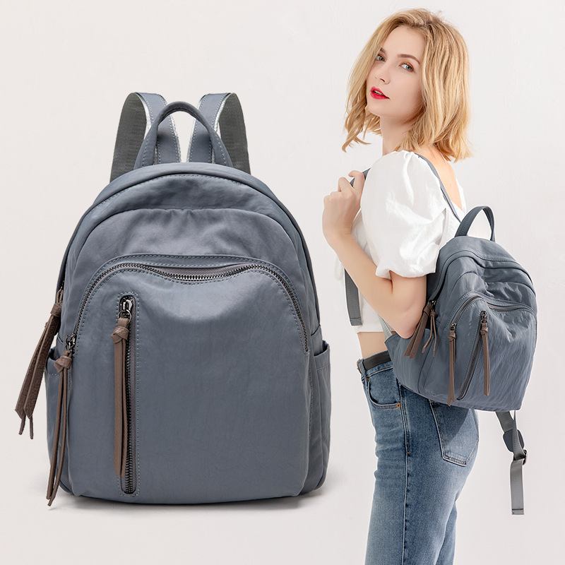 Street Trend Oxford Cloth Backpack Fashion Tassel Αντικλεπτικό Σακίδιο Πλάτης Για Γυναίκες