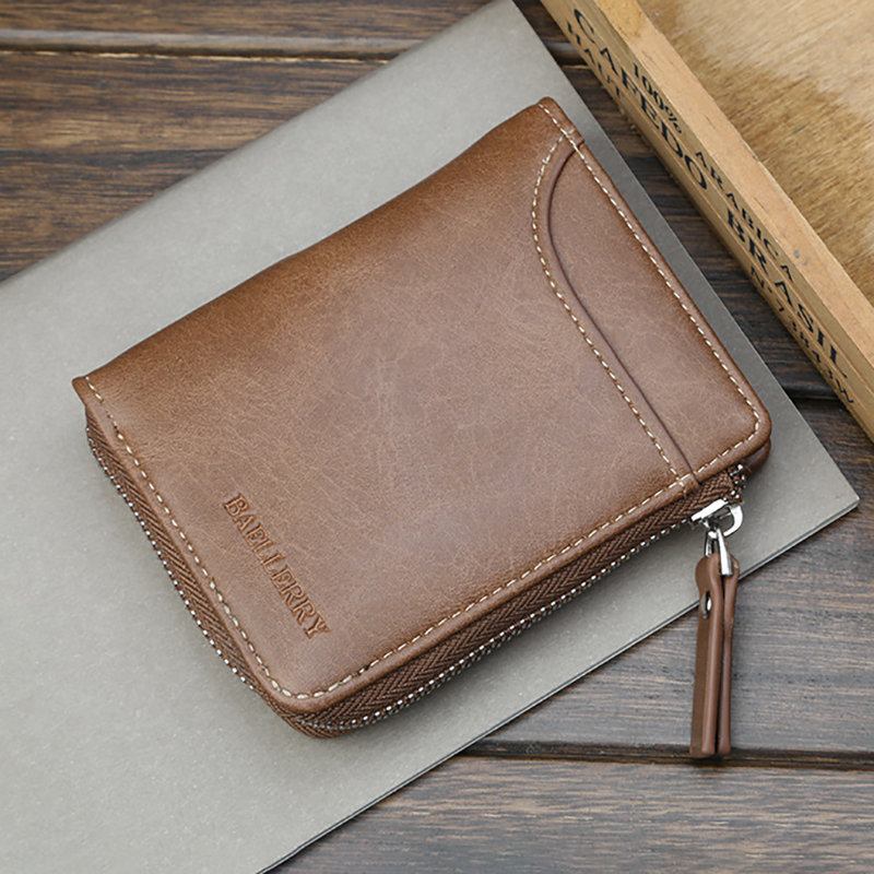 Τεχνητό Δέρμα Business 5 Card Slot Wallet Casual Τσάντα Πολυλειτουργικών Νομισμάτων