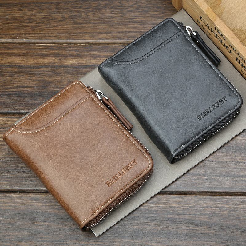 Τεχνητό Δέρμα Business 5 Card Slot Wallet Casual Τσάντα Πολυλειτουργικών Νομισμάτων