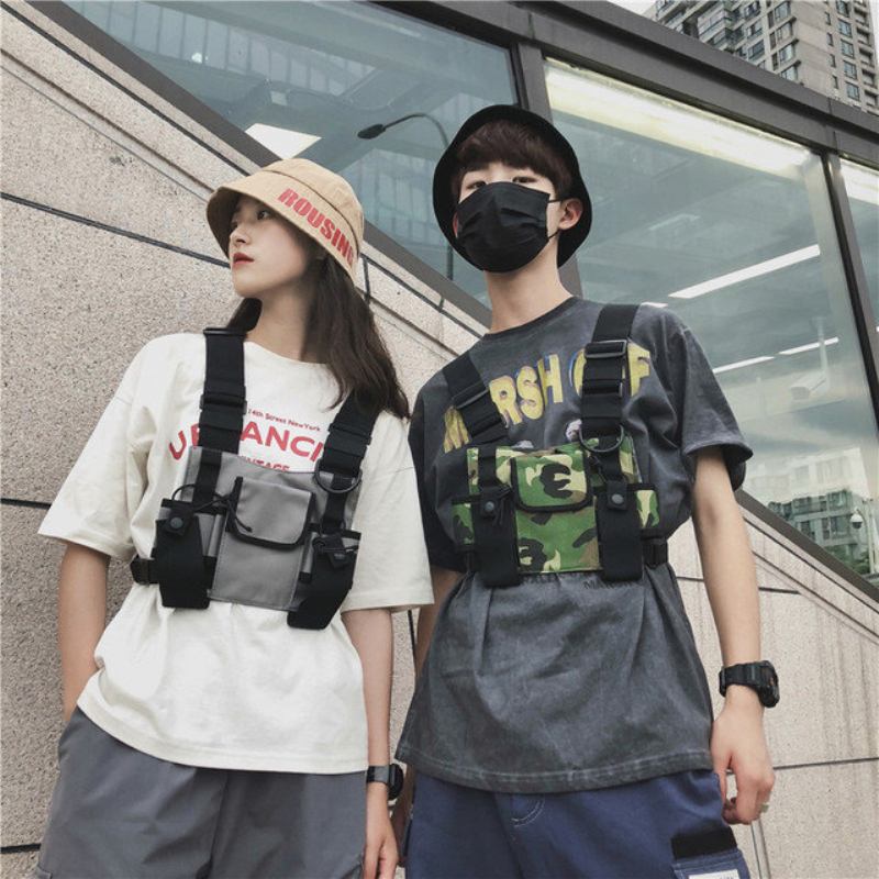 Tooling Messenger Bag Japanese Street Function Tactical Bag Chest Casual Ανδρικές Και Γυναικείες Τσέπες Πολλαπλών Λειτουργιών Cool