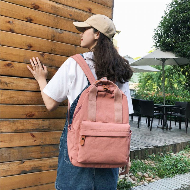 Τσάντα Ins Γυναικεία Γυμνάσιο Forest Simple Backpack Wild Student Vintage Sense Μεγάλη Χωρητικότητα Campus