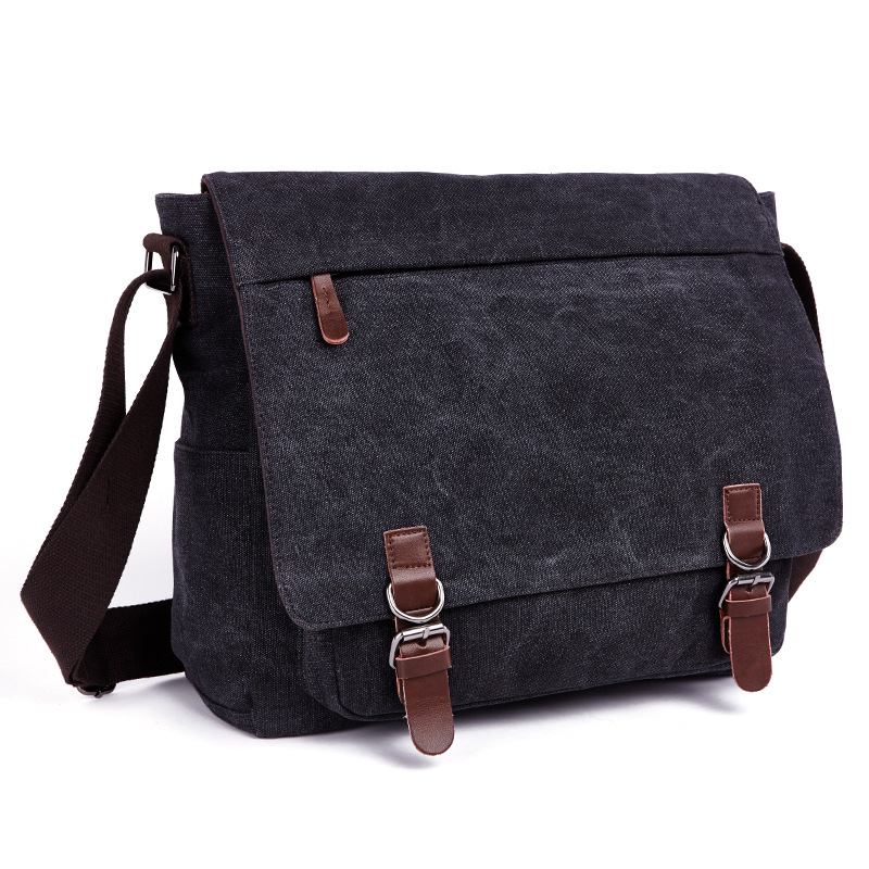 Τσάντα Messenger Shoulder Bag Wild Canvas Bag Practical Business Computer Cag Κορεατική Street Fashion Style