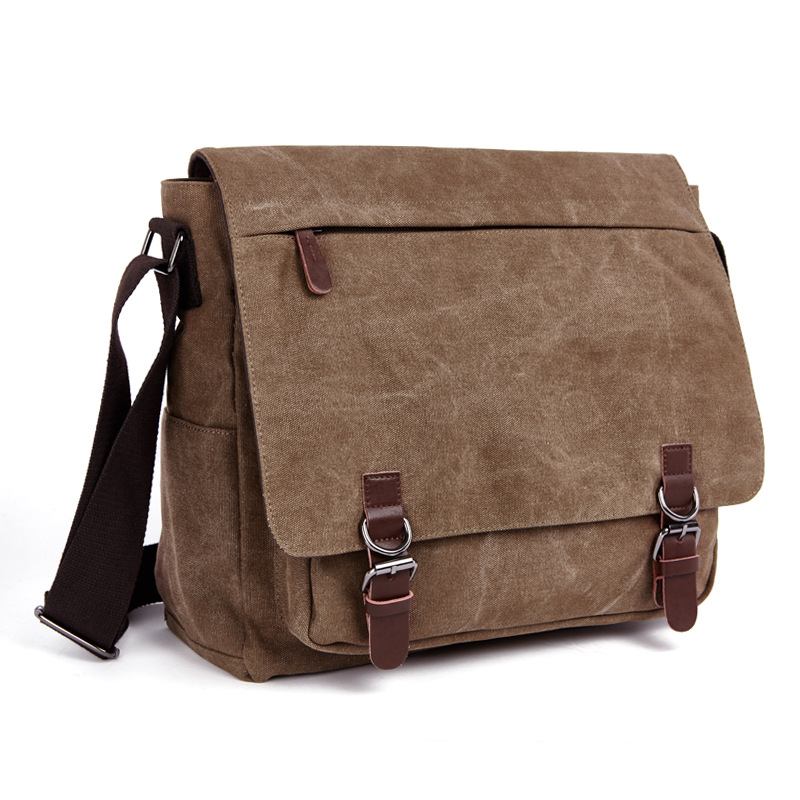 Τσάντα Messenger Shoulder Bag Wild Canvas Bag Practical Business Computer Cag Κορεατική Street Fashion Style