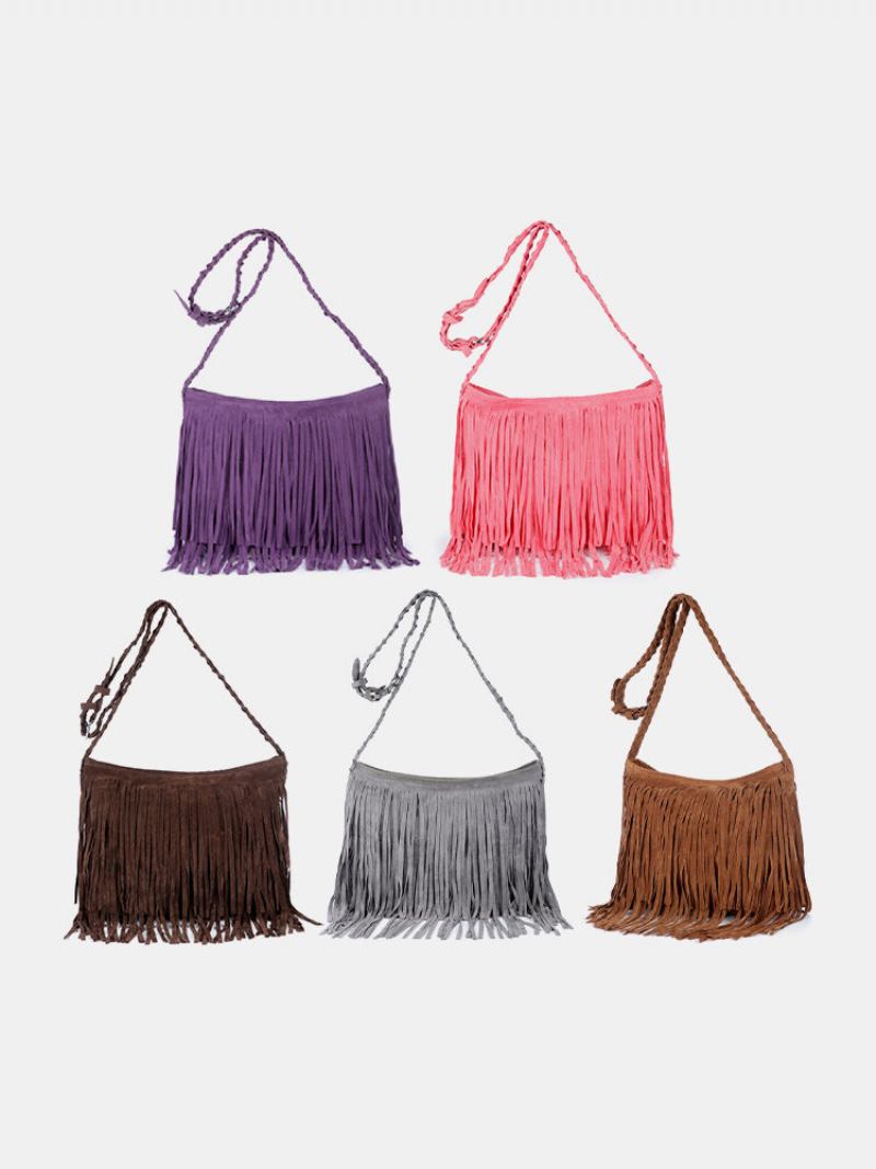 Τσάντα Χιαστί Dacron Fashion Retro Tassel Decoration