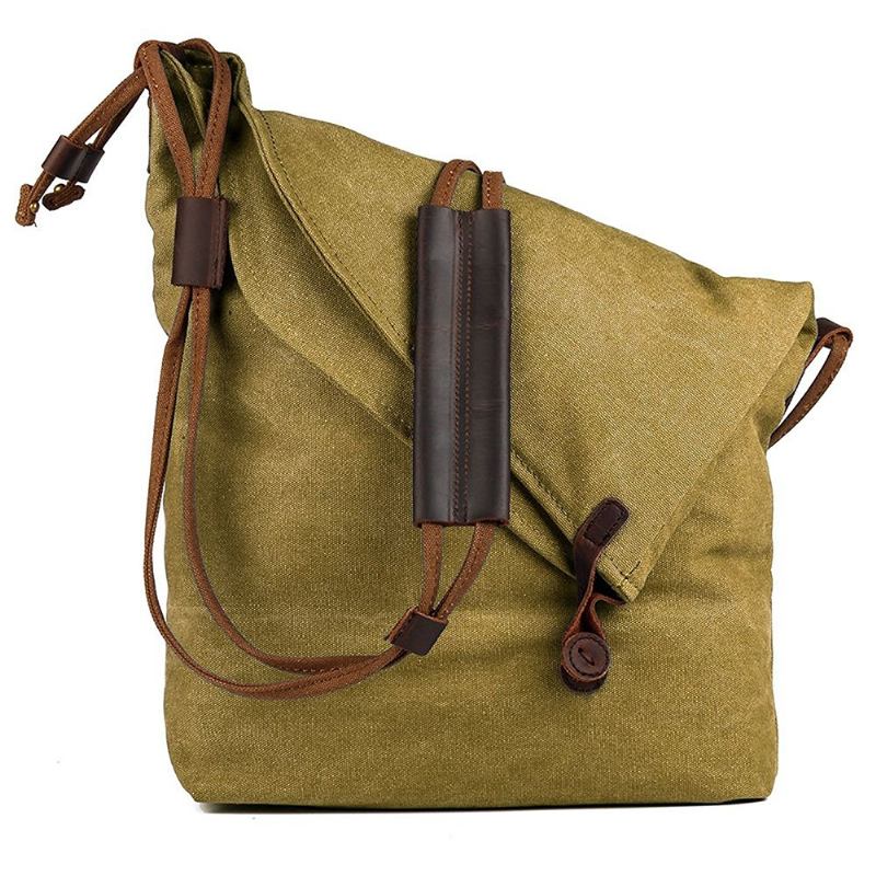 Unisex Καμβάς Χιαστί Τσάντα Casual Shoulder Bag Messenger