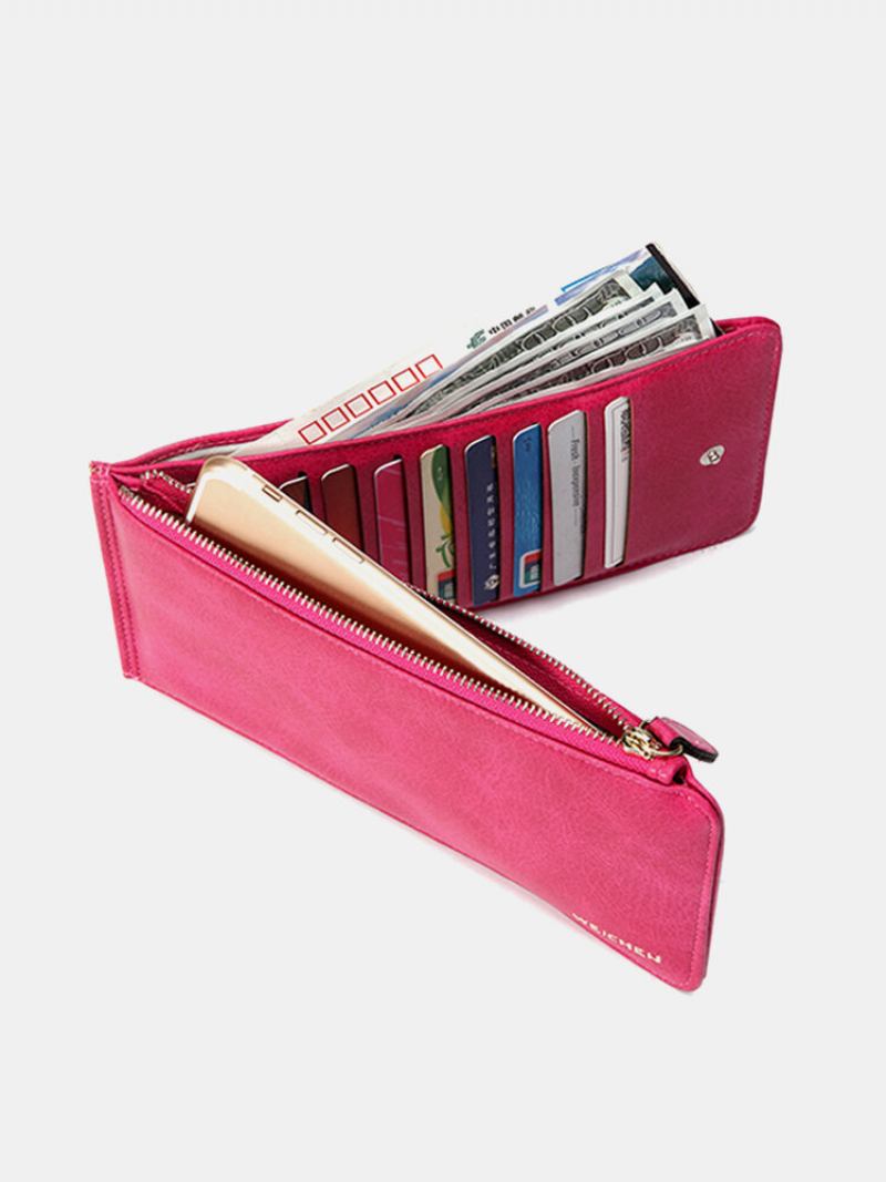 Woman Durable Pu Phone Wallet Card Bag 20 Slots Υποδοχές Πολλαπλών Καρτών Πορτοφόλι