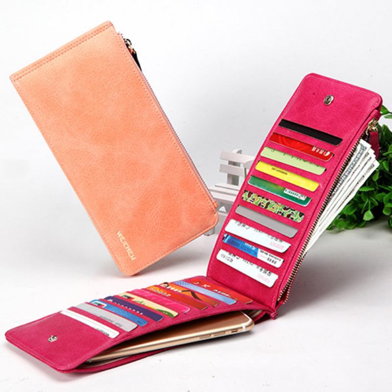 Woman Durable Pu Phone Wallet Card Bag 20 Slots Υποδοχές Πολλαπλών Καρτών Πορτοφόλι