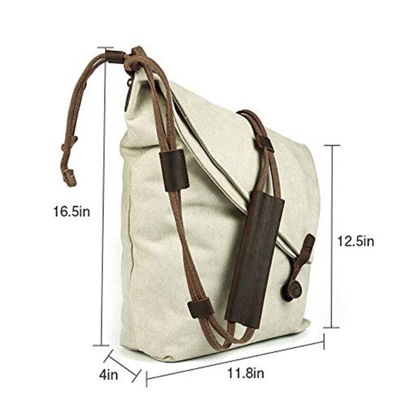 Υπερμεγέθης Casual Canvas Crossbody Τσάντα Messenger Unisex Retro Hobo Για Άνδρες Και Γυναίκες