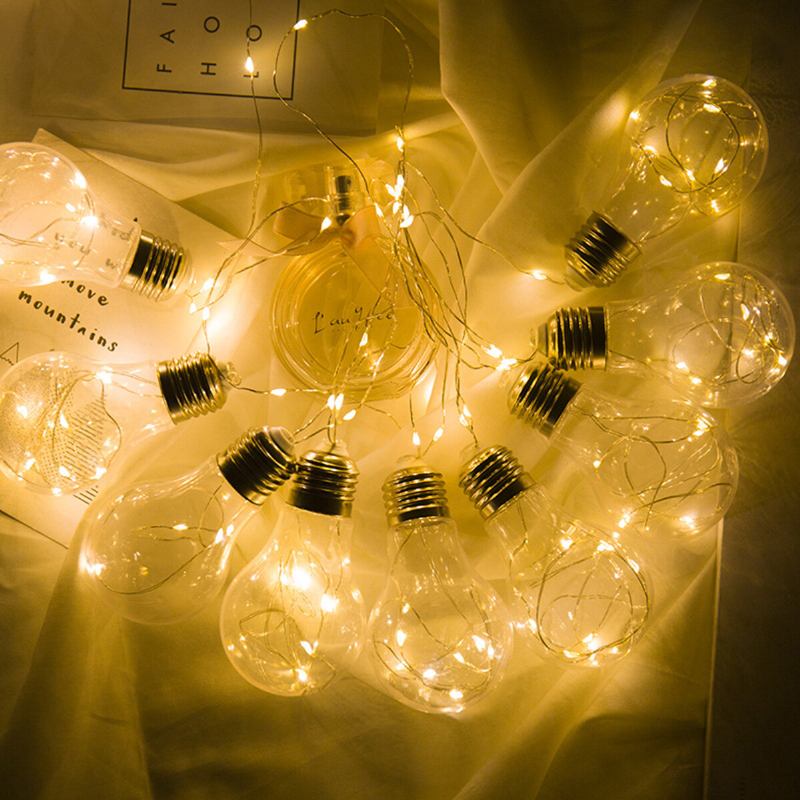 10 Λαμπάκια Led String Fairy Light Κρεμαστό Firefly Party Γαμήλια Διακόσμηση Σπιτιού