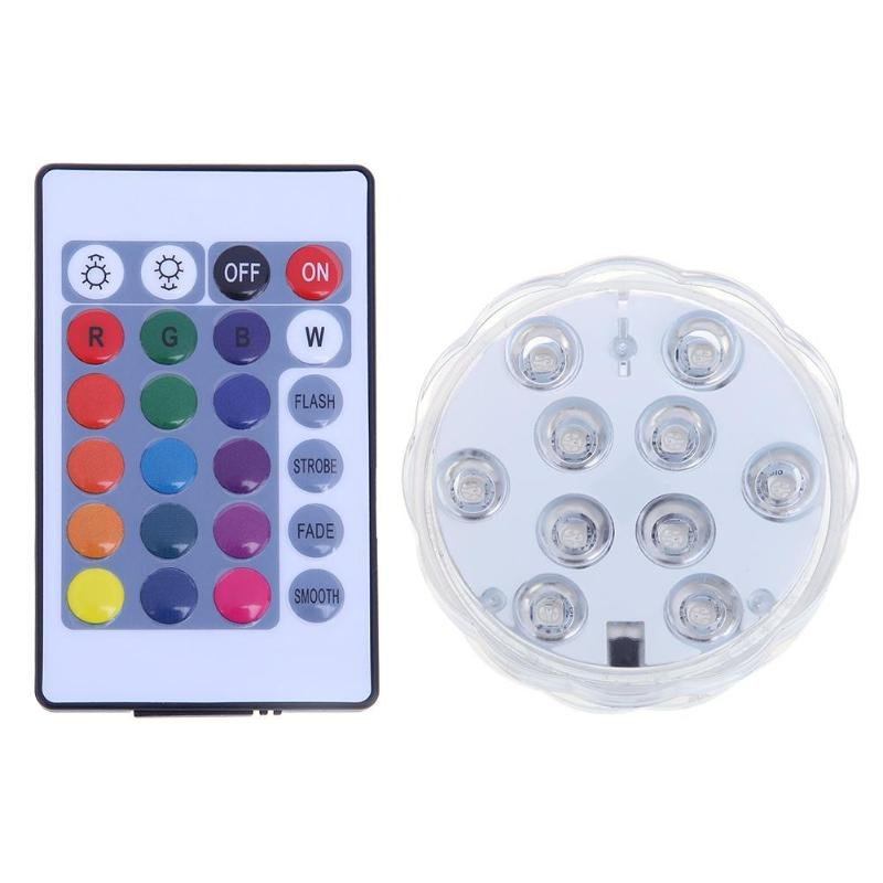 12 Led Rgb Υποβρύχιο Φως Αδιάβροχο Φωτιστικό Νύχτας Σιντριβάνι Δεξαμενή Ψαριών Διακόσμηση Κήπου