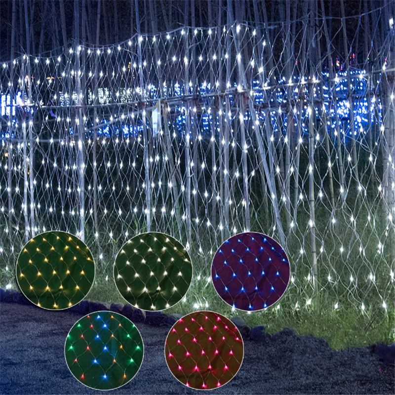 3x3m Αδιάβροχο Led Κουρτίνα Fairy String Light Χριστουγεννιάτικο Γαμήλιο Πάρτι Διακόσμηση Εξωτερικού Χώρου Eu Plug Ac220v