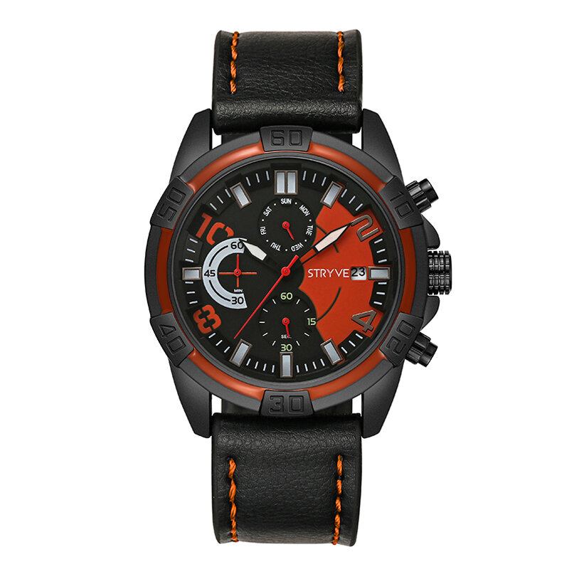 Ανδρικό Ρολόι Sport Style Fashion Chrono Χρονόμετρο Εμφάνιση Ημερομηνίας Ώρας Αθλητικό Χαλαζία