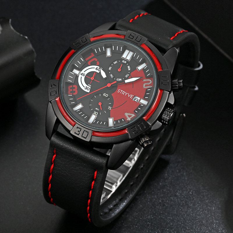 Ανδρικό Ρολόι Sport Style Fashion Chrono Χρονόμετρο Εμφάνιση Ημερομηνίας Ώρας Αθλητικό Χαλαζία