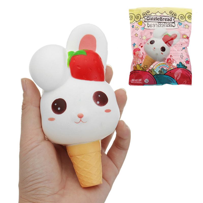 Δώρο Συλλογής Kawaii Rabbit Ice Cream Squishy Slow Rising With Packaging