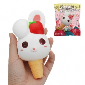 Δώρο Συλλογής Kawaii Rabbit Ice Cream Squishy Slow Rising With Packaging