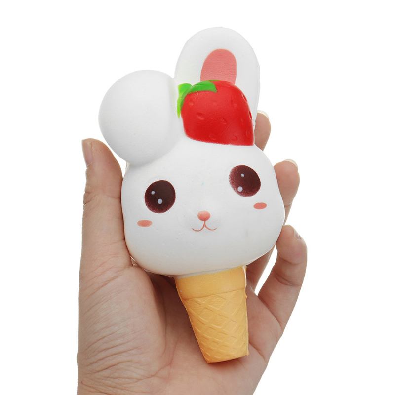 Δώρο Συλλογής Kawaii Rabbit Ice Cream Squishy Slow Rising With Packaging