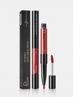 Double Head Matte Lipstick Μακράς Διαρκείας Velvet Liner Full Color Lip Gloss Lip Makeup Pen