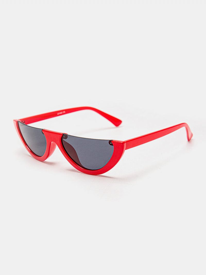 Γυναικεία Retro Fashion Outdoor Uv Protection Cat Eye Lower Half Frame Γυαλιά Ηλίου