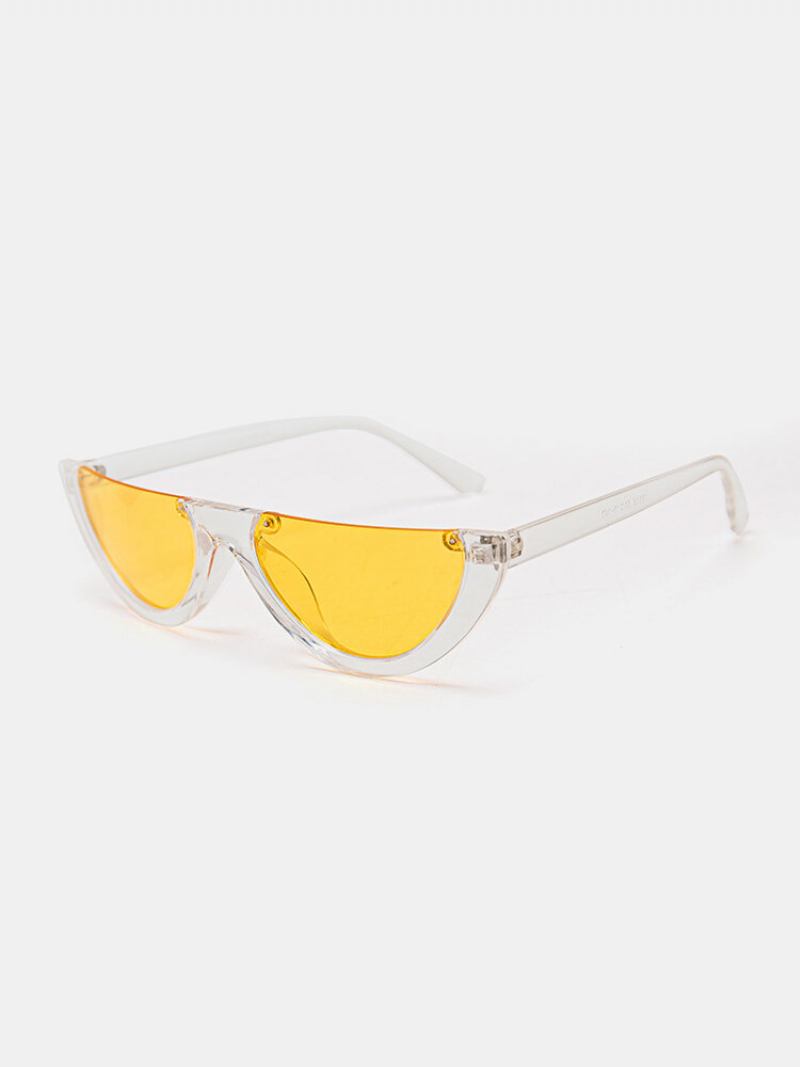 Γυναικεία Retro Fashion Outdoor Uv Protection Cat Eye Lower Half Frame Γυαλιά Ηλίου