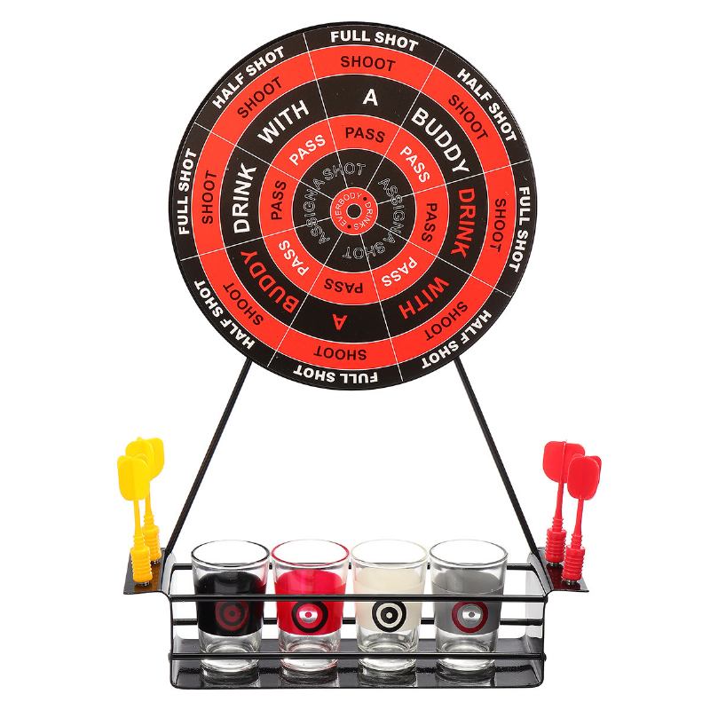 Kcasa Bt-500 Creative Mini Magnet Darts Toy Shot Set Party Entertainment Drinking Game With Glass Cu