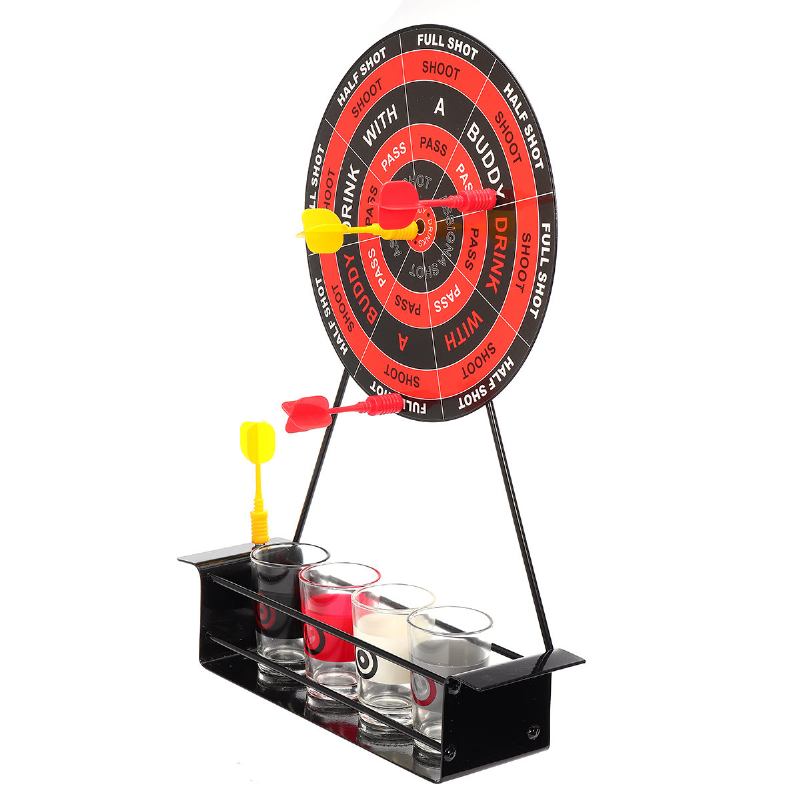 Kcasa Bt-500 Creative Mini Magnet Darts Toy Shot Set Party Entertainment Drinking Game With Glass Cu