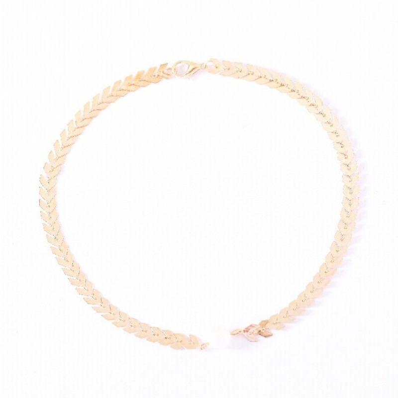 Κολιέ Μόδας Choker Ζυγαριά Ψαριού Clavicle Pearl Chain Κοσμήματα Μοντέρνα Για Γυναίκες