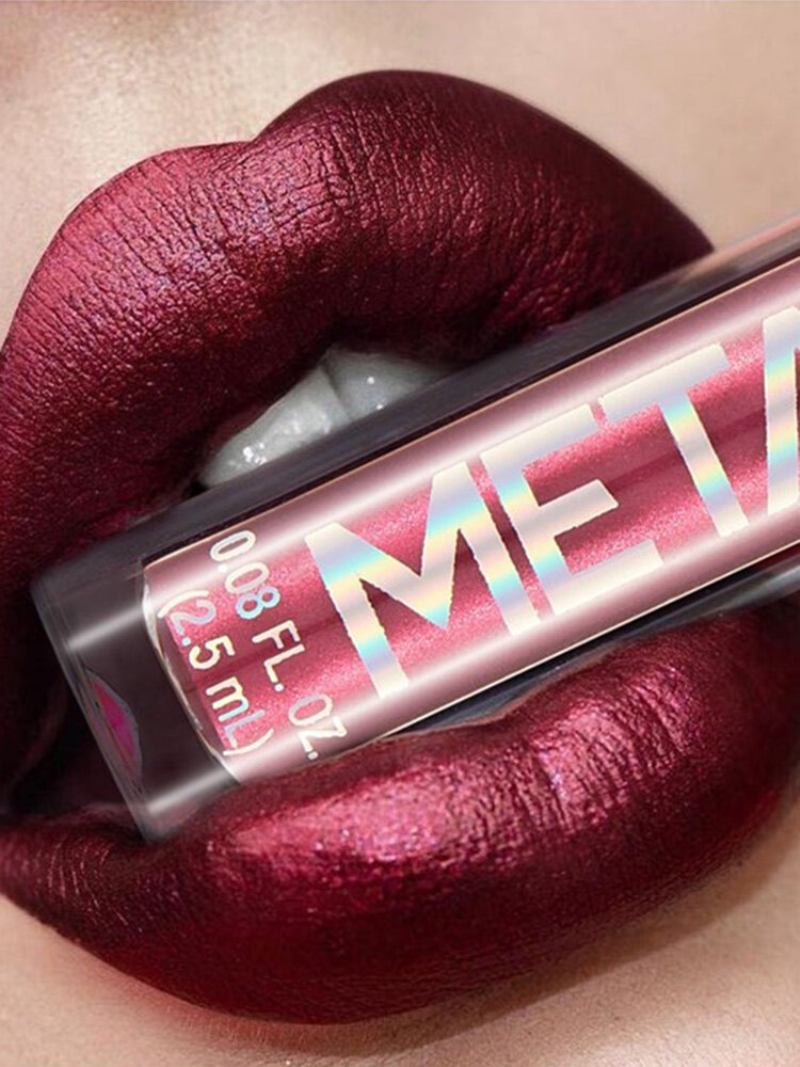 Metal Shimmer Liquid Lipstick Μεγάλης Διάρκειας Glitter Lip Gloss Non Sticky Lip Stick Lip Makeup