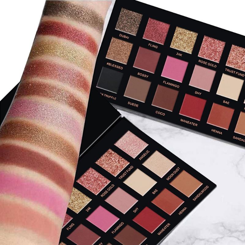 Peach Shimmer Eyeshadow Palette 18 Colors Matte Eye Shadow Eye Makeup Cosmetic