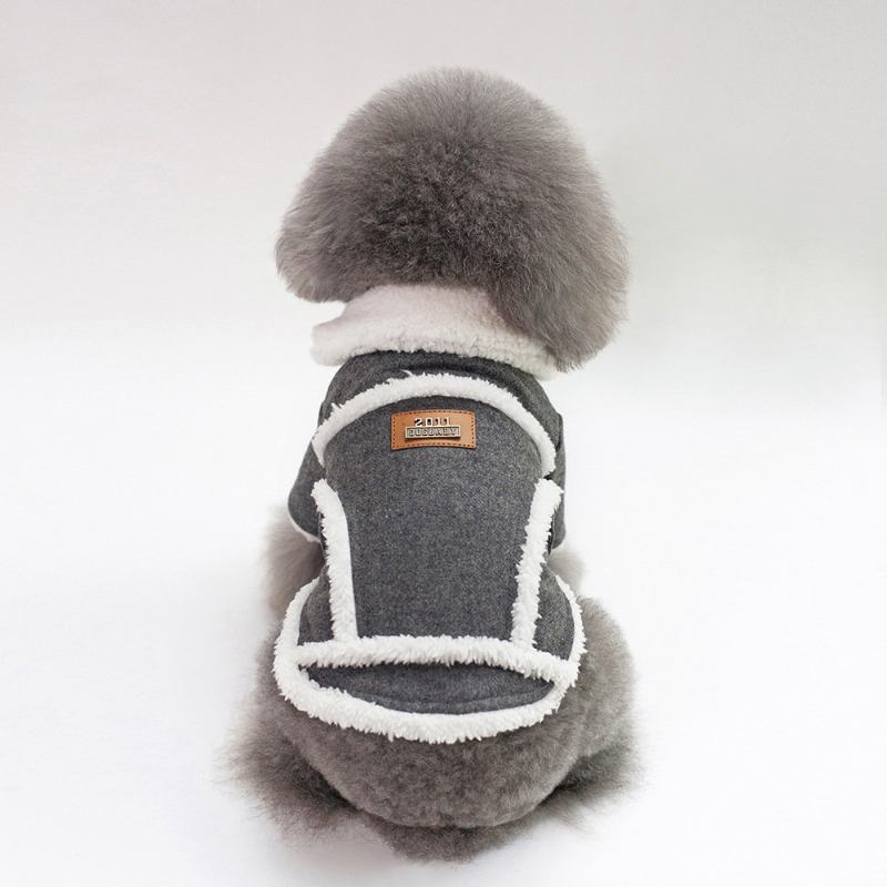 Pet Dog Fleece Neck Χειμερινό Ζεστό Παλτό Puppy Soft Πουλόβερ Ρούχα