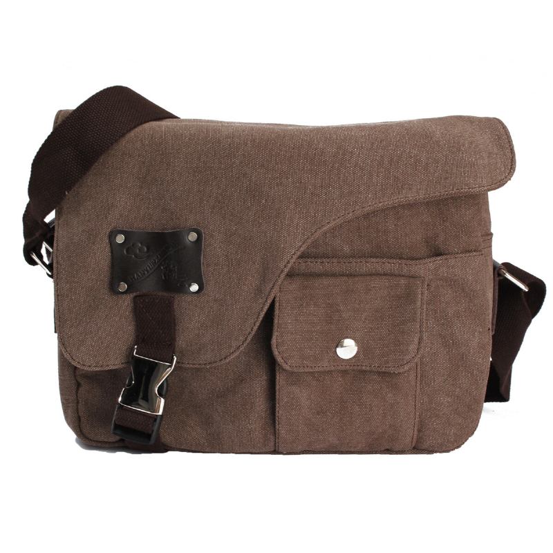 Τσάντα Ώμου Vintage Messenger Canvas Crossbody Για Άνδρες