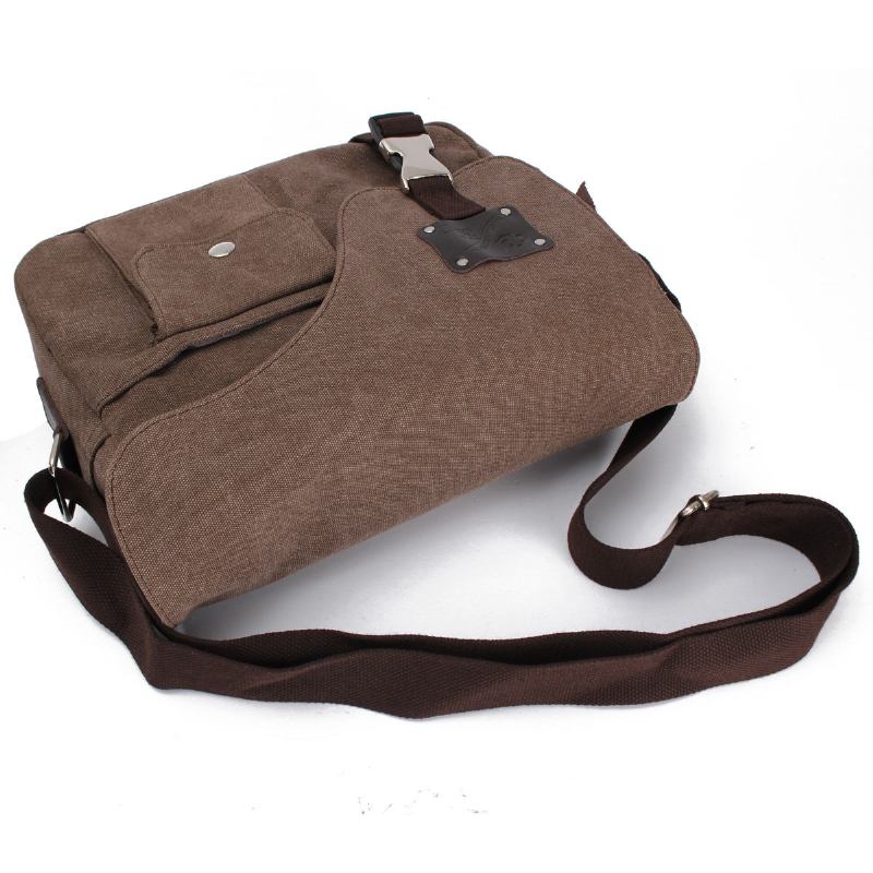 Τσάντα Ώμου Vintage Messenger Canvas Crossbody Για Άνδρες