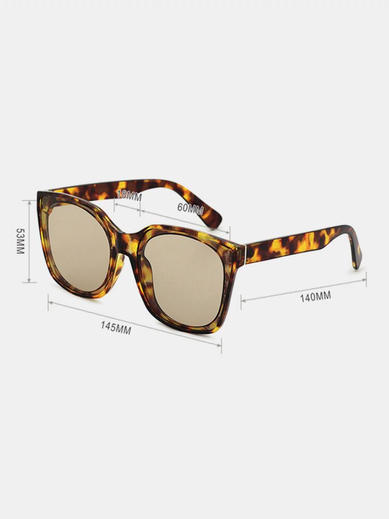 Unisex Τετράγωνο Full Frame Γυαλιά Ηλίου Tortoiseshell Fashion Outdoor Uv