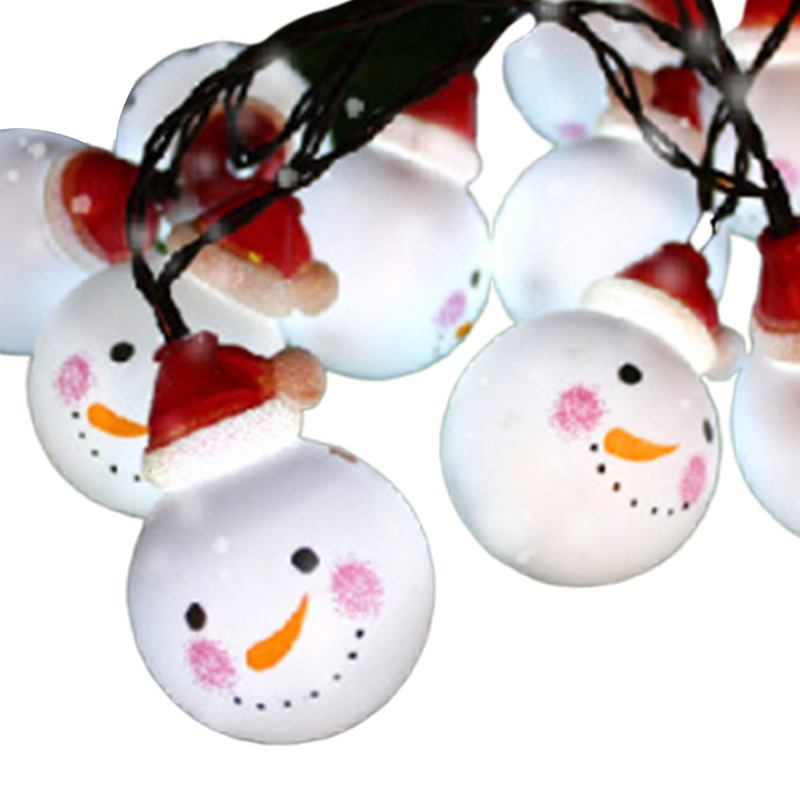 Cute Delicate 10 20 30 Leds Cozy Romantic Snowman Lights String Χριστουγεννιάτικα Φωτιστικά Διακοσμητικά Πάρτι Αυλής