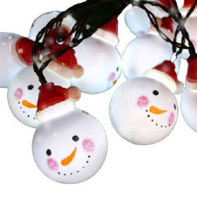 Cute Delicate 10 20 30 Leds Cozy Romantic Snowman Lights String Χριστουγεννιάτικα Φωτιστικά Διακοσμητικά Πάρτι Αυλής