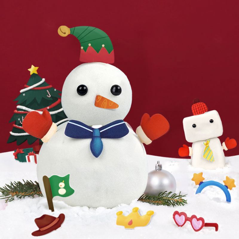 Diy Πλαστελίνη Snowman Kit Δημιουργικά Χριστουγεννιάτικα Στολίδια Diy Felt Χριστουγεννιάτικο Χιονάνθρωπος Με Πλούσια Αξεσουάρ Για Νήπια Παιδιά